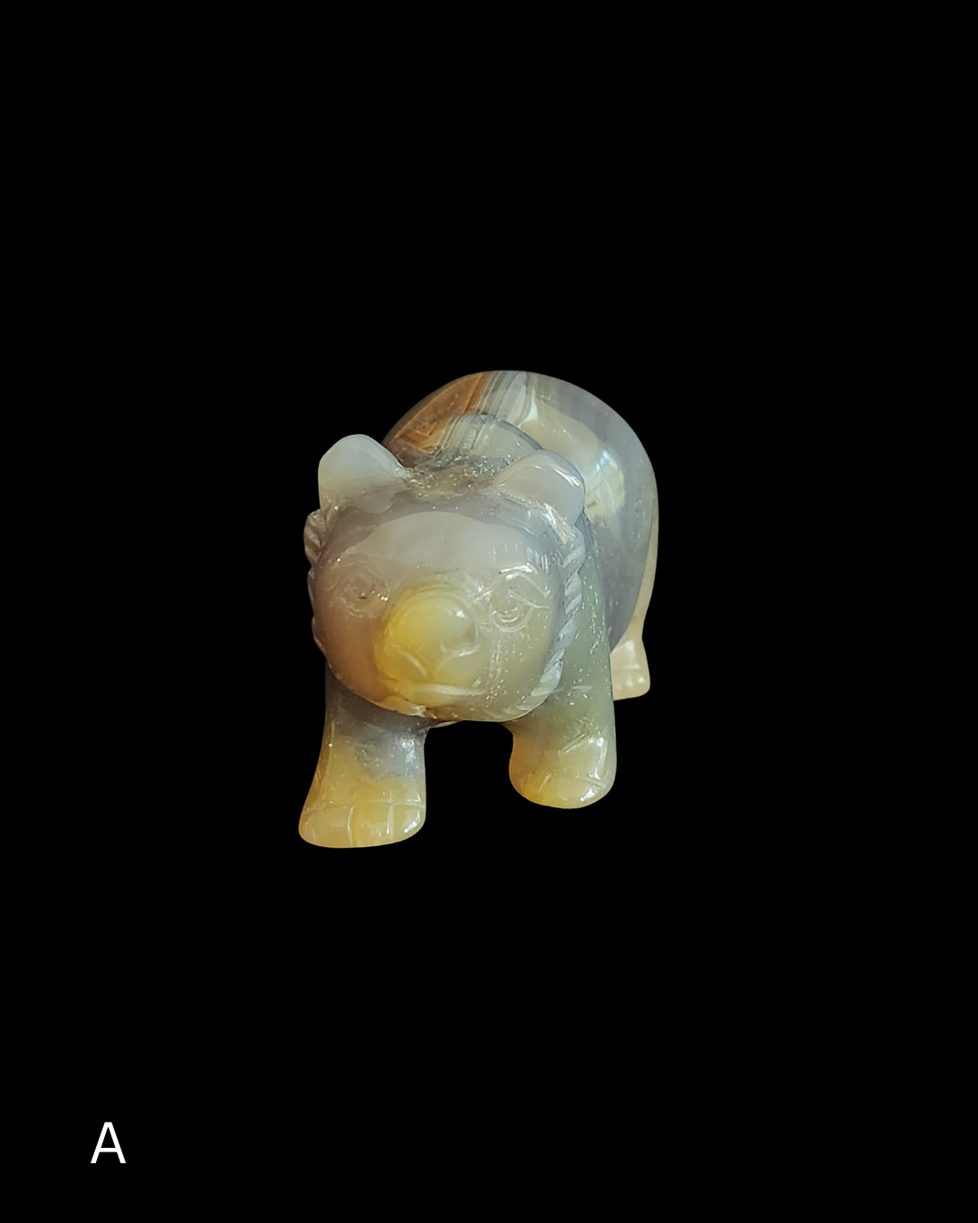 Bear - Amethyst Agate Geode