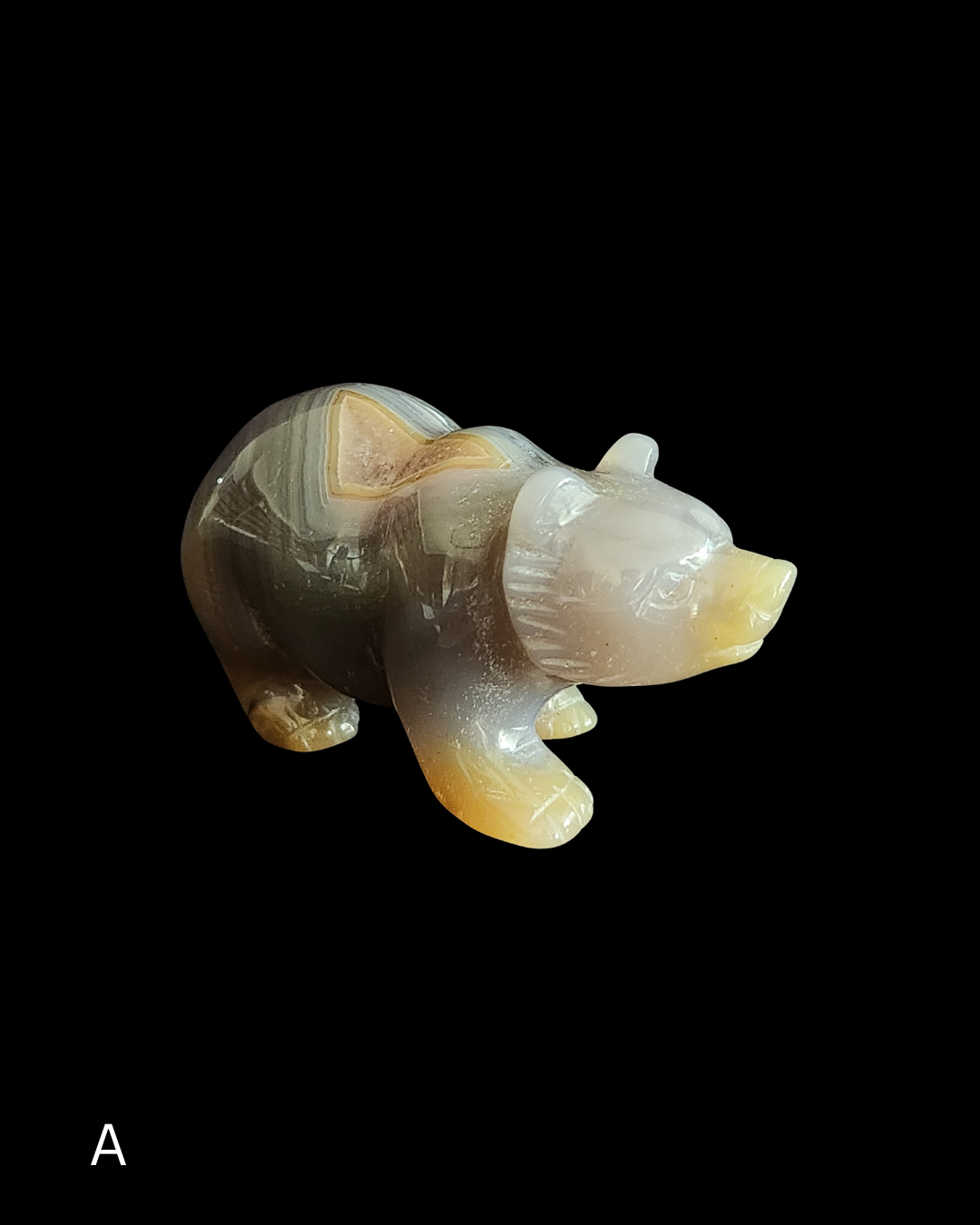 Bear - Amethyst Agate Geode