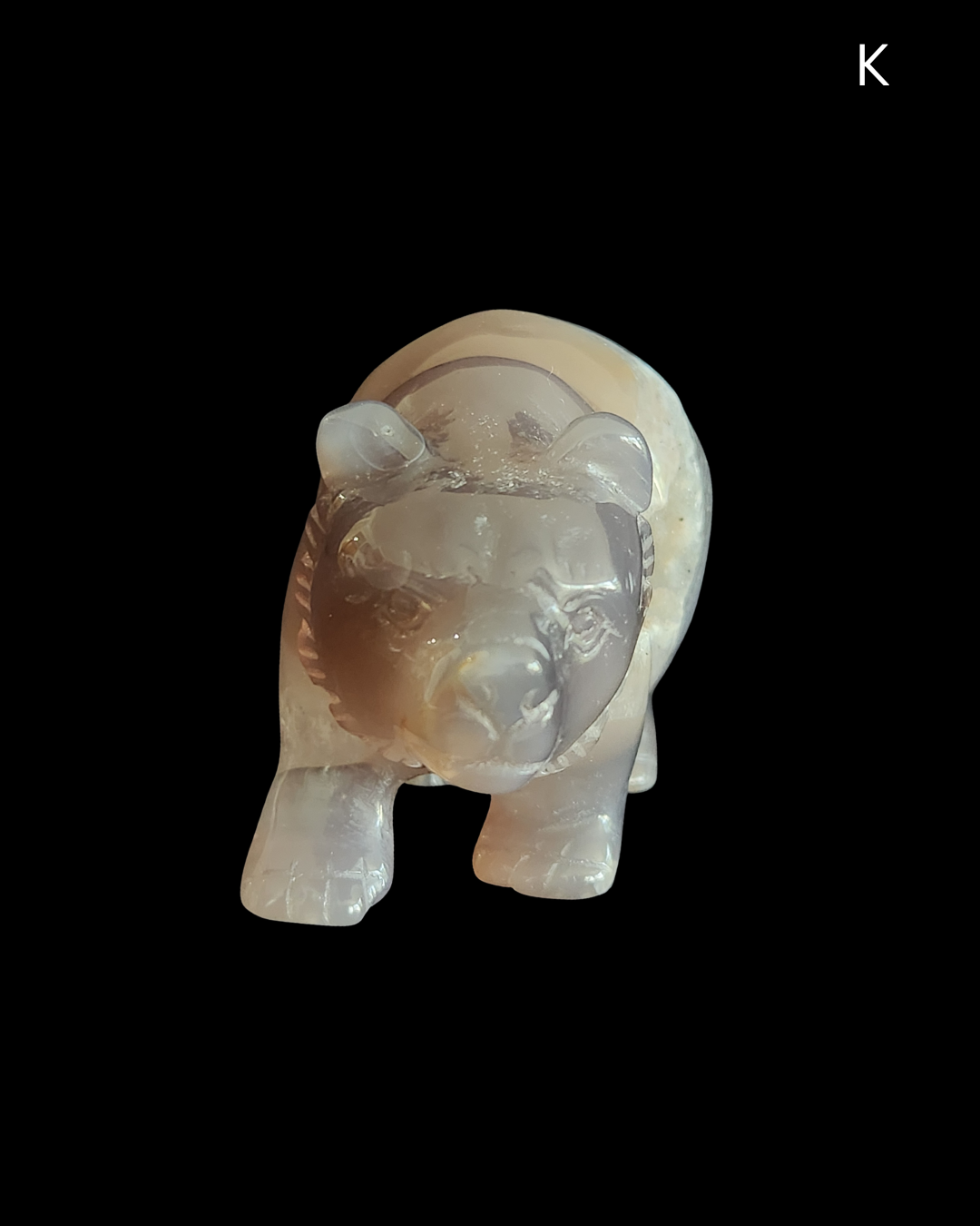 Bear - Amethyst Agate Geode