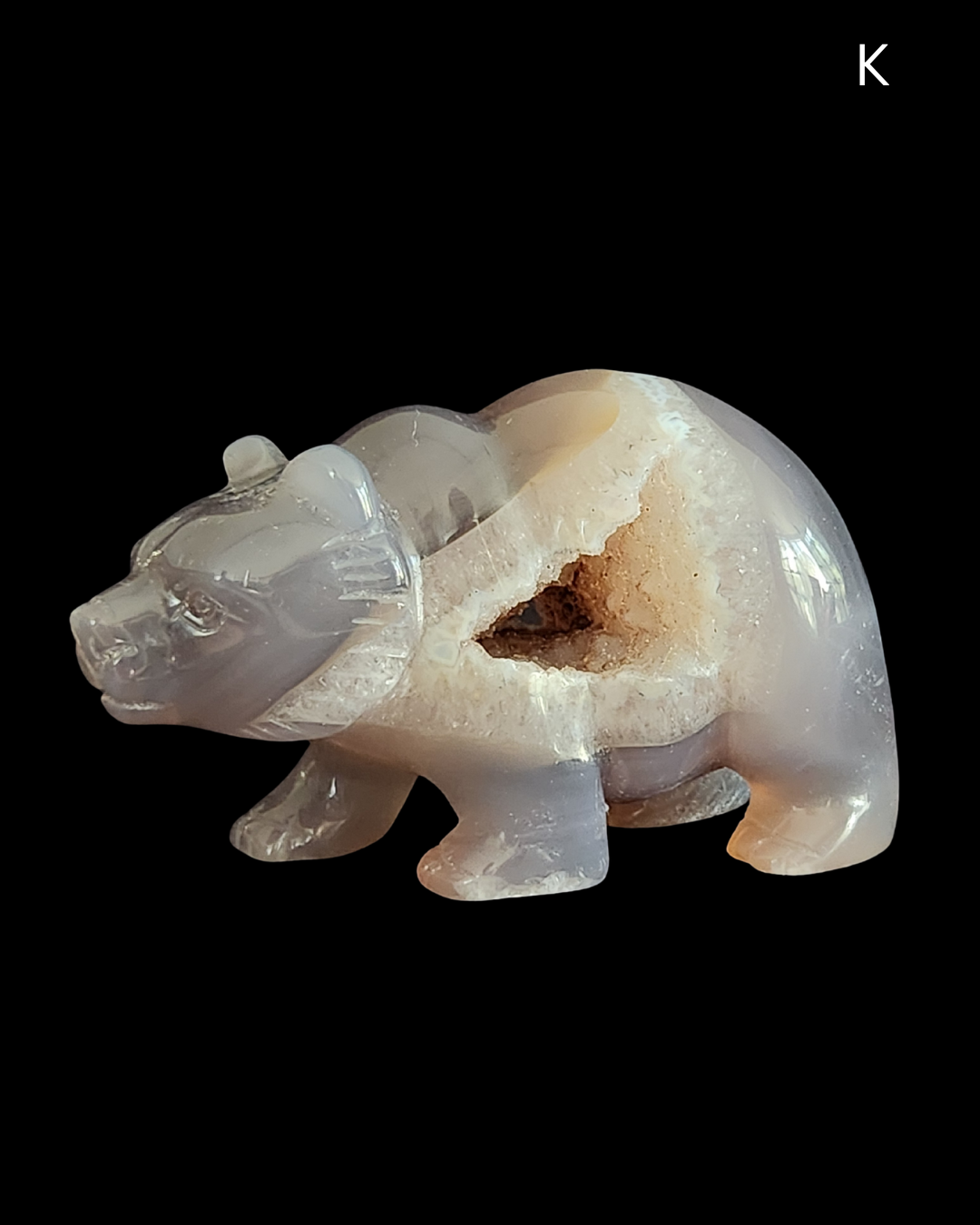 Bear - Amethyst Agate Geode