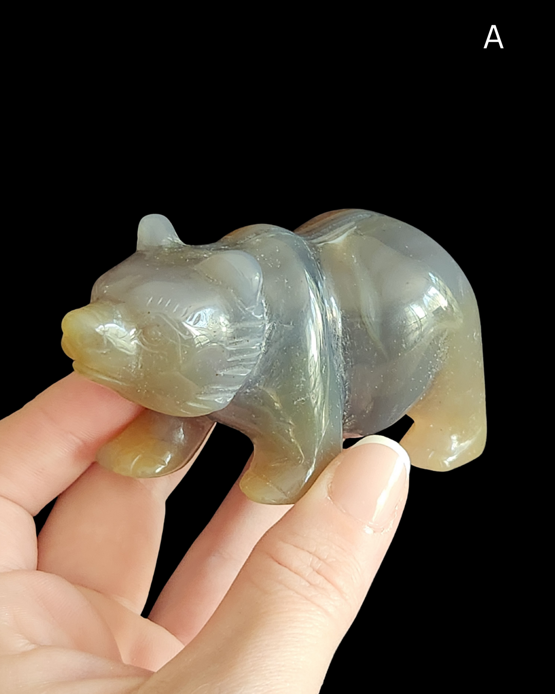 Bear - Amethyst Agate Geode