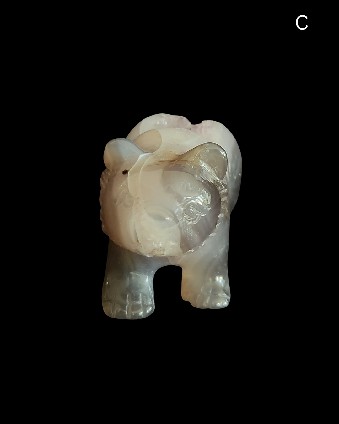 Bear - Amethyst Agate Geode